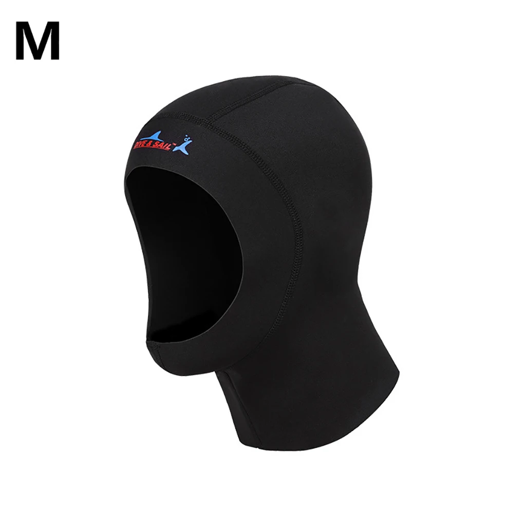 

DIVE SAIL 1MM Diving Caps CR Super Elastic Snorkeling Equipment Scuba Hoodie Headgear with Shoulder Swim Cap for Men S