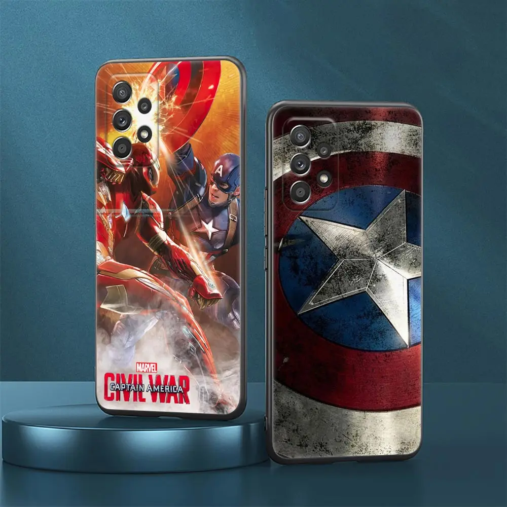 

Marvel Civil War Captain America Case For Samsung Galaxy A23 Cases A13 4G A24 A23 A12 A14 A21s A22 A01 A02 A03 A04 S Phone Cover