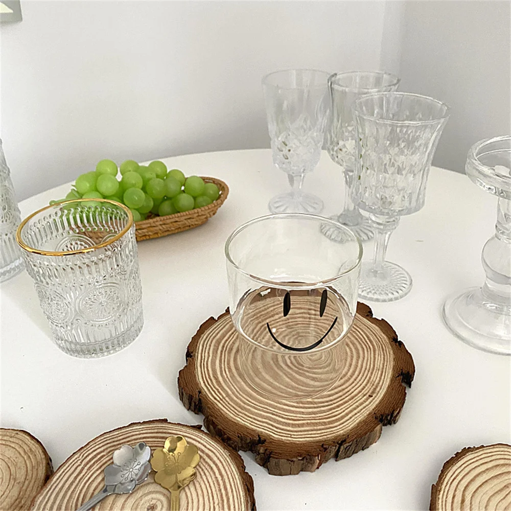 

Kitchen Gadgets Anti-slip Mat Cocktail Decorative Vintage Coaster 2023 Solid Wood Table Mat Household Insulation Mat Portable