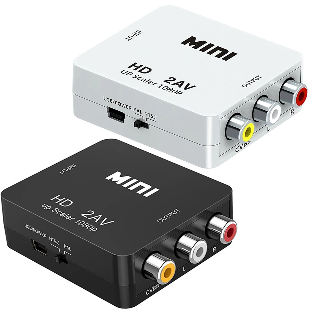 HDMI-совместимый с AV-адаптером композитный видеоконвертер вход к RCA CVBS L/R выход HD2AV UP