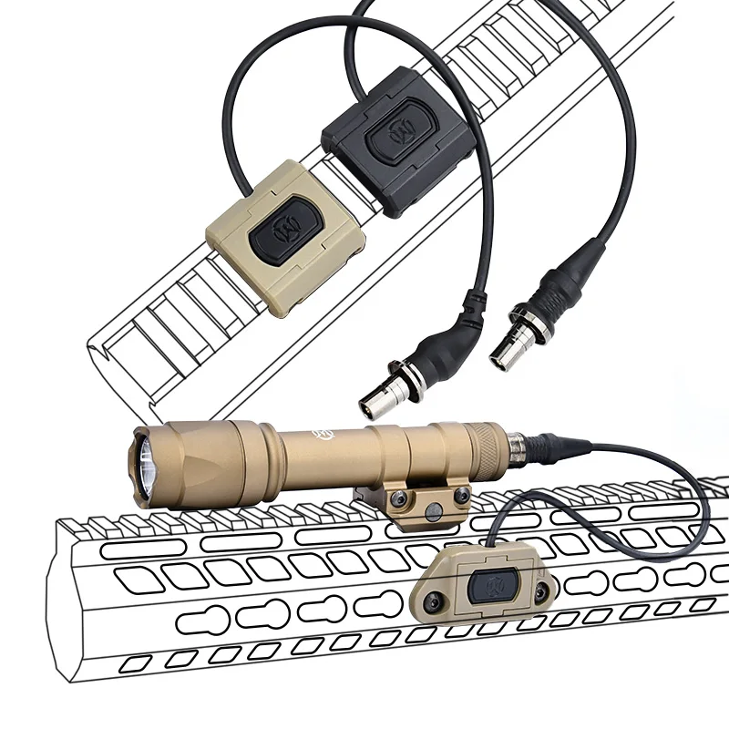 Фото Тактический фонарь WADSN SFsurefire M300AM600C может быть подключен к дистанционному переключателю AXON для страйкбола. №5
