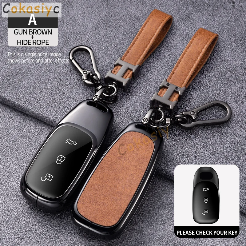 Для Li Lixiang L6 L7 L8 L9 2024 2023 2022 Стайлинг автомобиля Премиум чехол для ключей с пряжкой