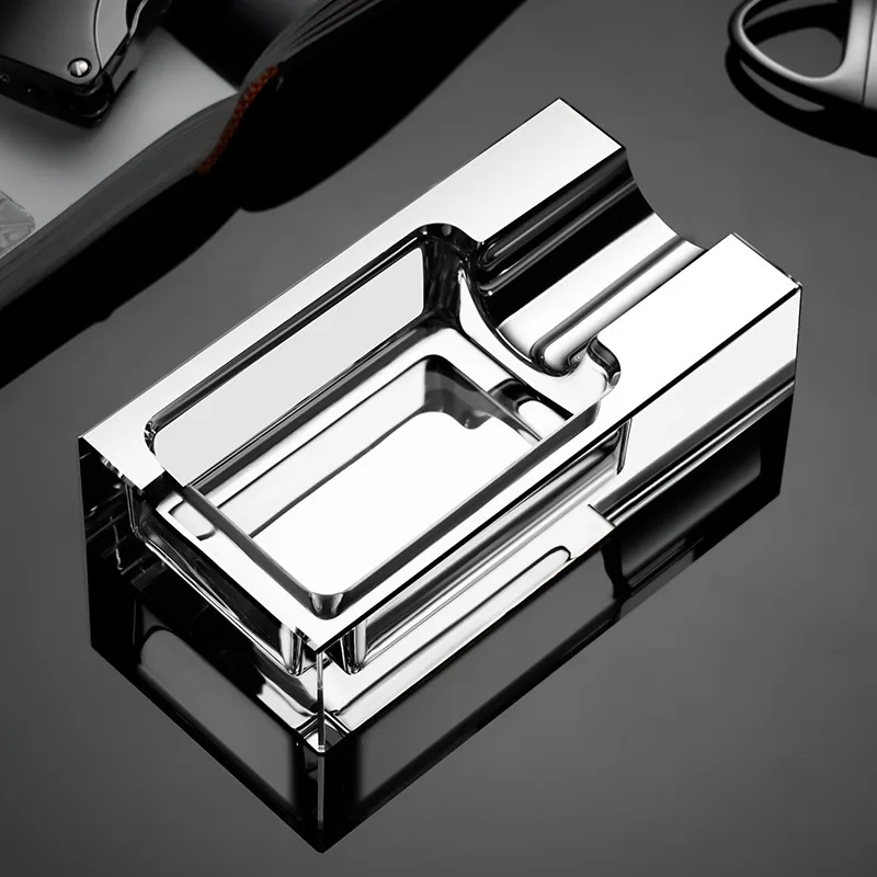 Пепельница для сигар подставка сигарет из хрустального стекла внутреннего