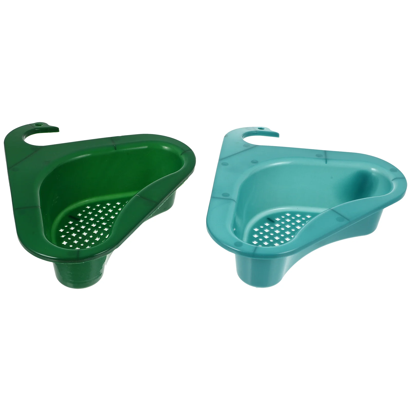 

Sink Basket Drain Strainer Kitchen Filter Rack Triangle Colander Shelf Storage Food Swan Hanging Garbage Sponge Holder Drying