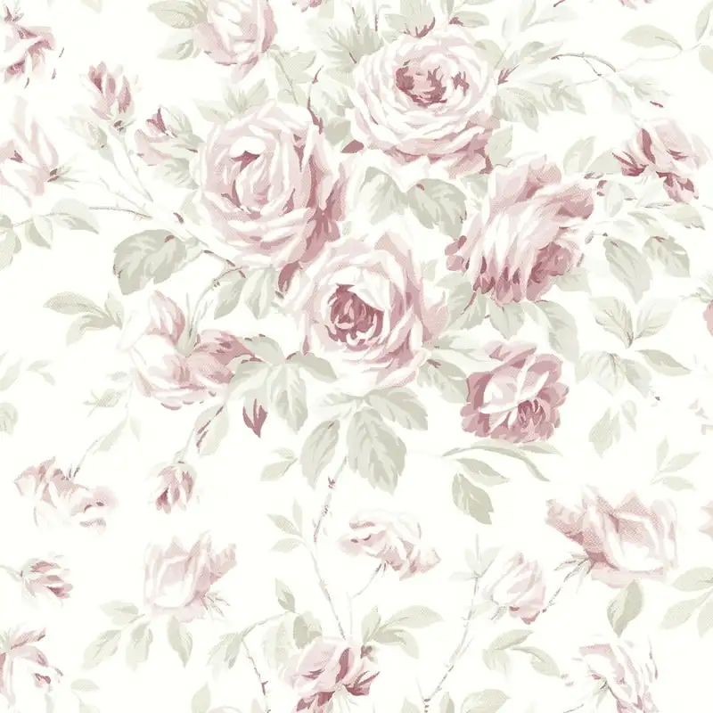 

Manon Pink Rose Stitch Wallpaper Home Decor Wallpaper