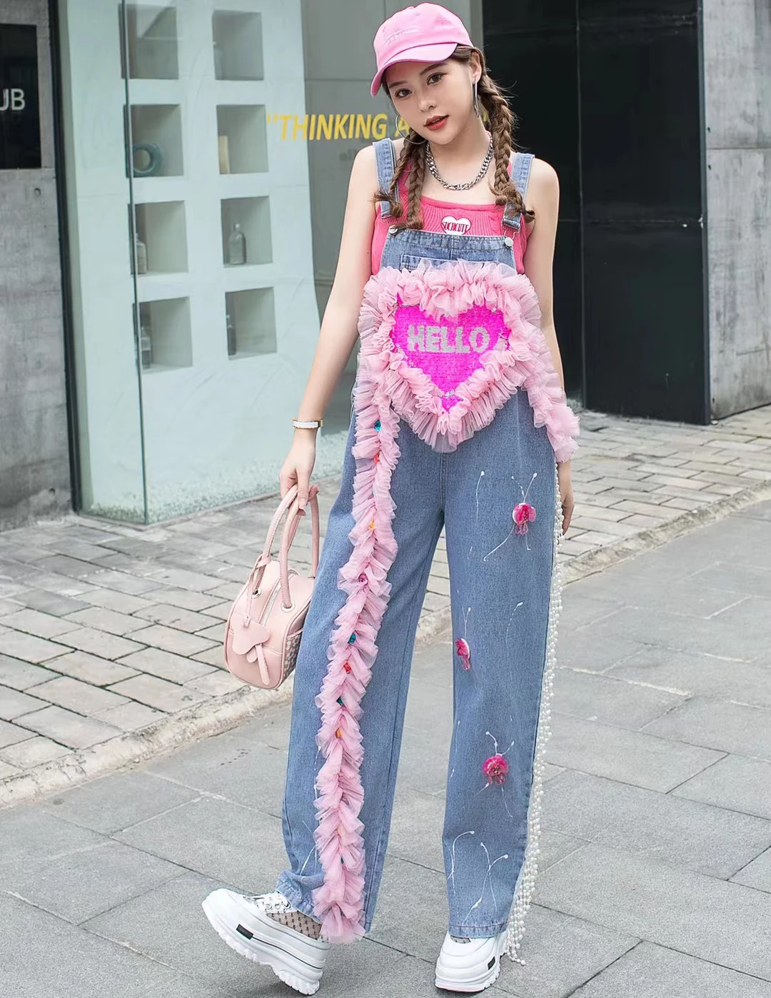 

Women Denim Jumpsuit Autumn Jeans Overalls Rompers Vintage Dungarees Blue Basic Jean Pants jeans woman