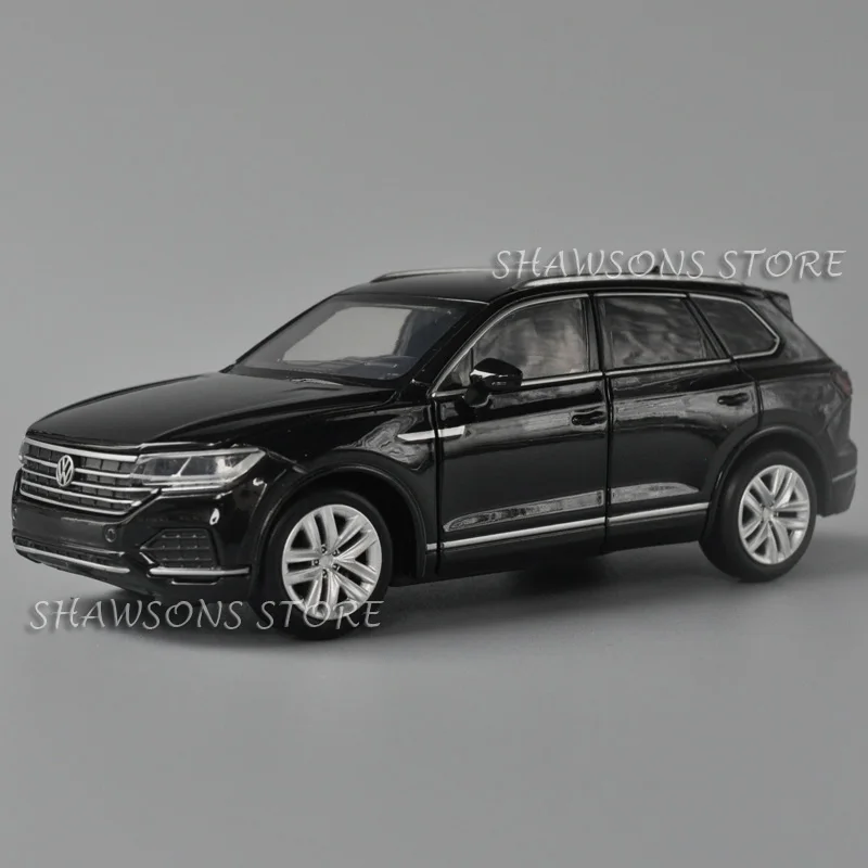 

Jackiполюсная металлическая модель в масштабе 1:32, автомобильные игрушки Touareg SUV, миниатюрная Реплика со звуком и светом