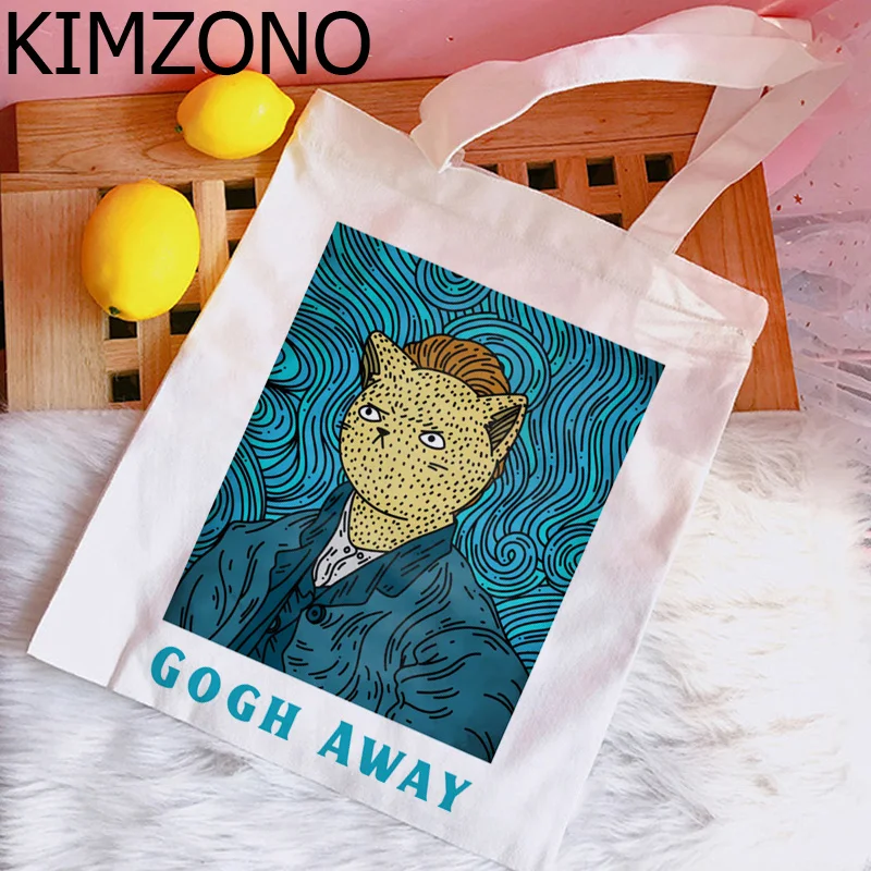 

Van Gogh shopping bag eco bolsa grocery bolso handbag tote bag reciclaje fabric sacola grab