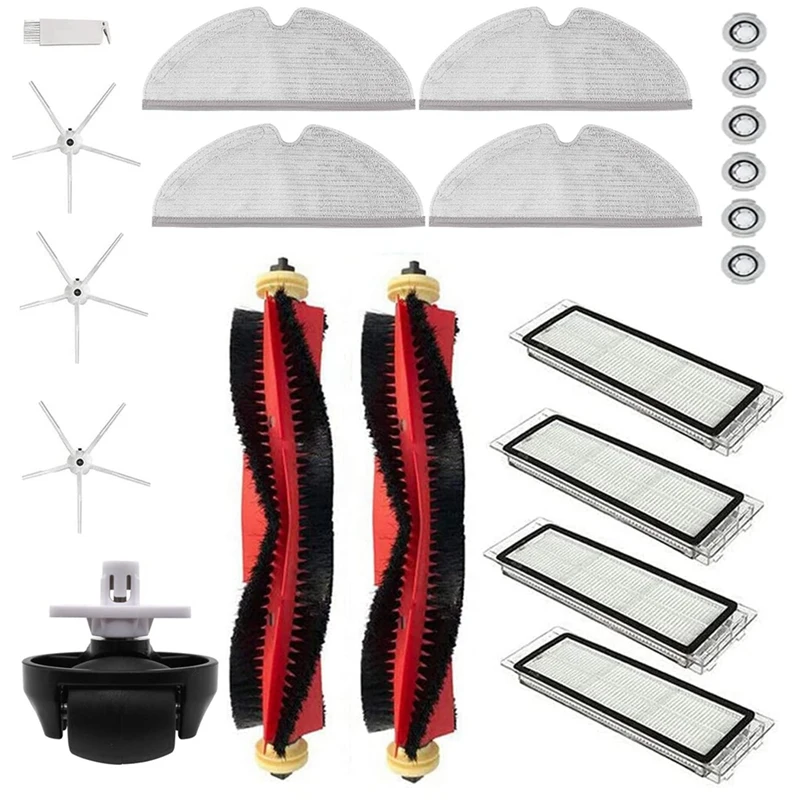 

AD-Replacement Parts Main Brush Side Brushes HEPA Filter Compatible For Roborock S5max S6pure Vacuum Cleaner Accessories