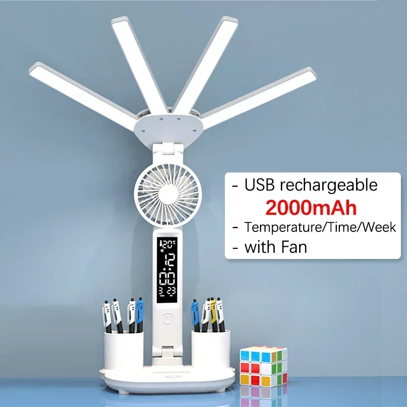 

Настольная лампа 4 головки с дисплеем