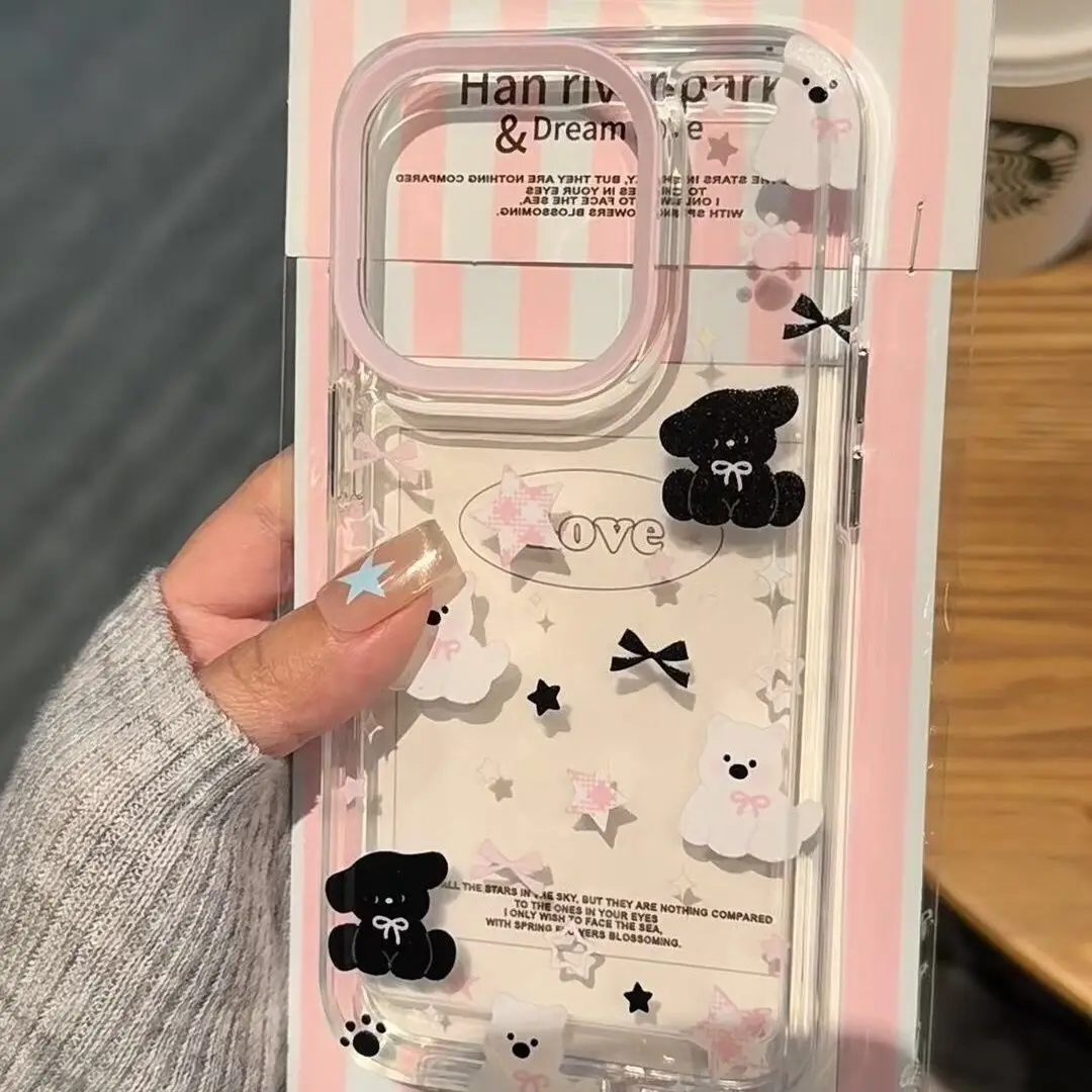 SEIRASSIM мультяшный медведь милый чехол для телефона iphone 15 pro max 14 plus 13 11 12 силиконовый