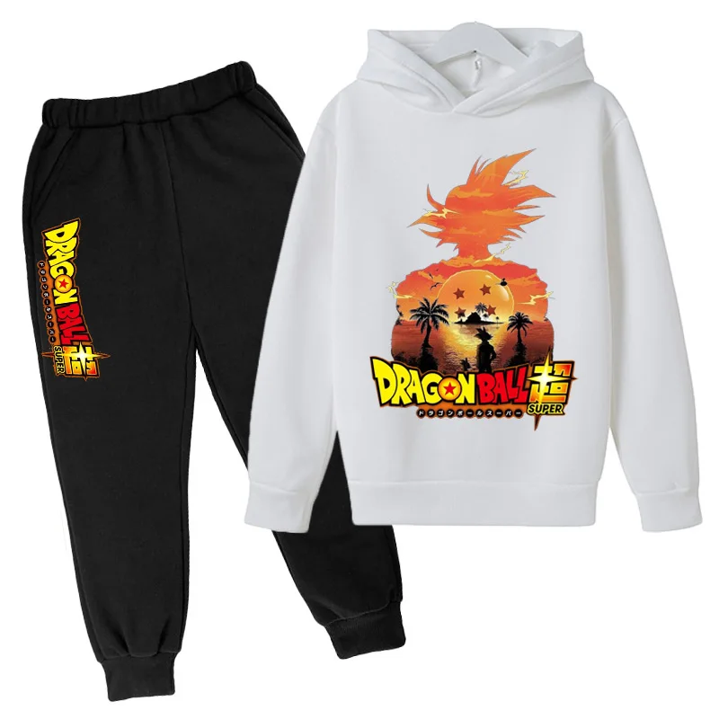 

Boys Girls 2 Pieces Set,Animal Cartoon Print Hoodie And Pants Tracksuit For 4- 14 Years Old Kid