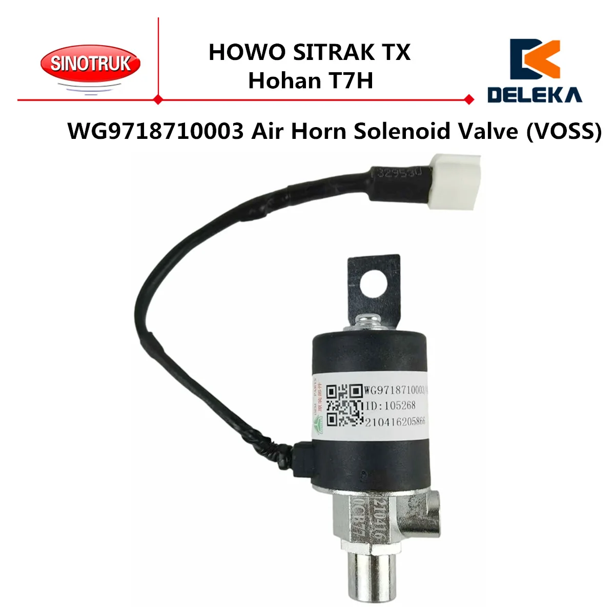 WG9718710003 Air Horn Solenoid Valve (VOSS) Used For CNHTC SINOTRUK HOWO SITRAK Original Spare Parts TX Hohan T7H