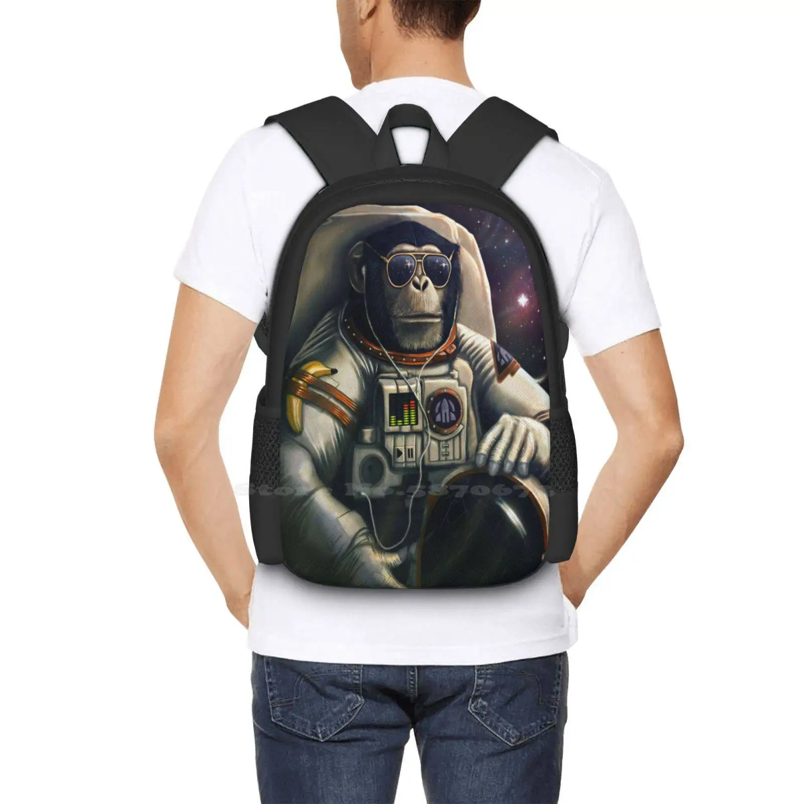 Распродажа рюкзак Space Farer модные сумки забавная обезьяна шимп космос астронавт