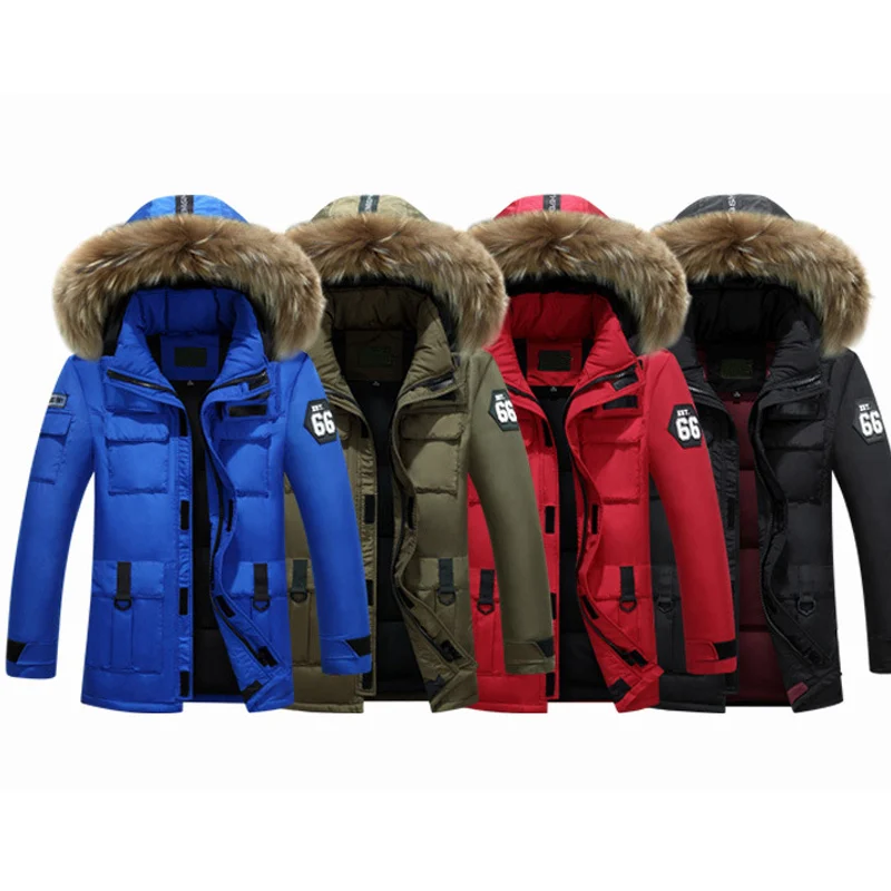 Hot 90% winter down jacket men thick warm coat mens down parka men's duck down jacket waterproof soft windproof outwear parkas