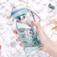 single layer water glass mens and womens student portable silicone rope 304 strainer cup water bottle cute water bottle