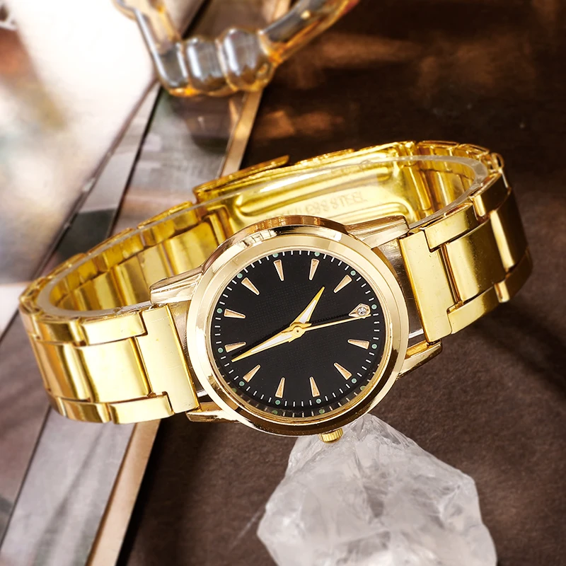 6 шт./комплект женские золотые роскошные часы