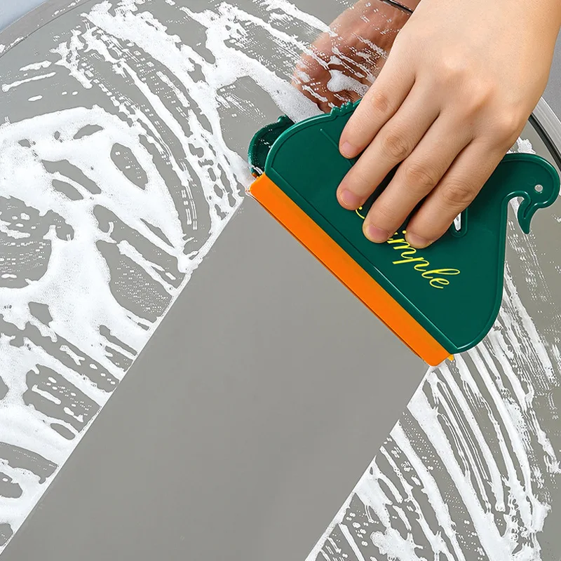 

Creative Swan Shape Glass Wiper Board Bathroom Toilet Sink Surface Cleaner Brush Mini Glass Mirror Wiper Bathroom Kitchen Supply