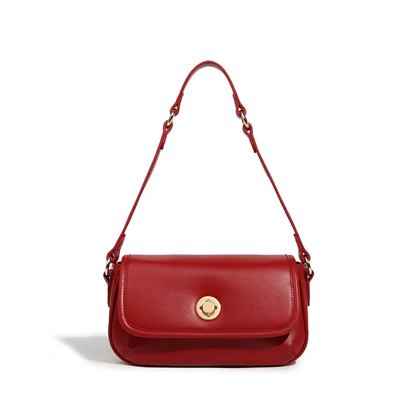 Retro One-shoulder Bag, Hand-held Woman's Bag, Fall 2023 New Versatile Fashion Cross-body Bag, Small Square Bag Under The Arm