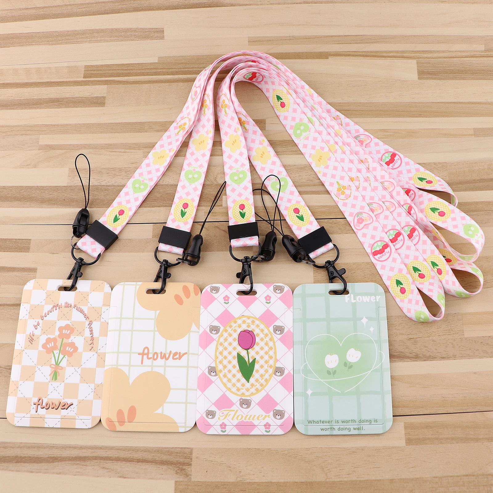 

Tulip Neck Strap Lanyard for Keys Keychain Badge Holder ID Credit Card Pass Hang Rope Lariat Mobile Phone Charm Accessories