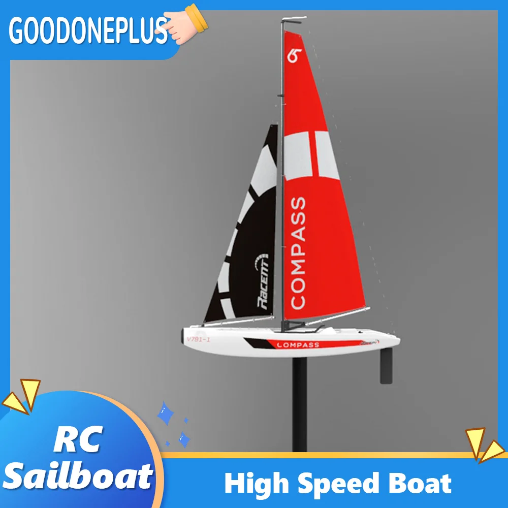 

Volantex V791-1 Rc Boat 2Ch High Speed Sailing Competition Remote Control Sailboat Water Games Electric Toy Boat Racing Fight
