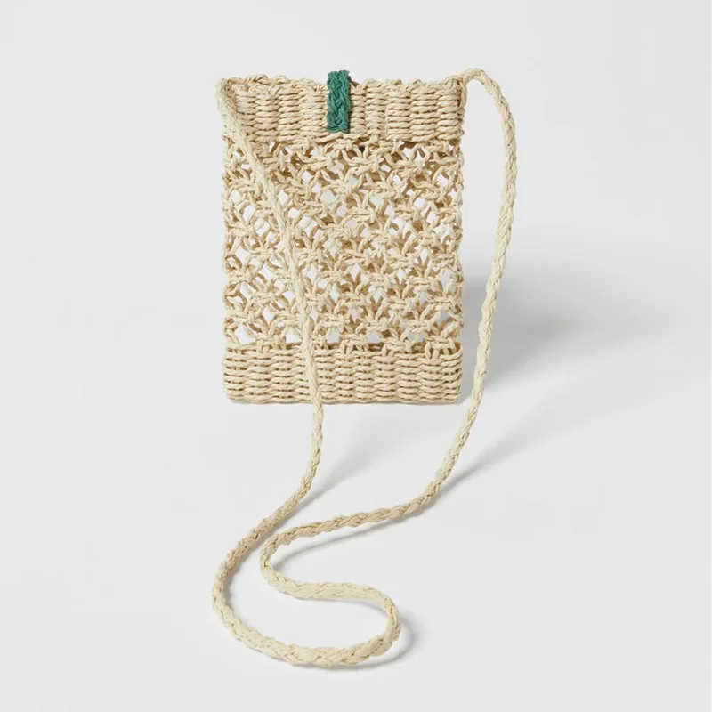Fashion Brands Straw Bag Hollow Woven Crossbody Bags for Women Handmade Phone Flap Rattan Shoulder Bag Designer Bags Handbag New