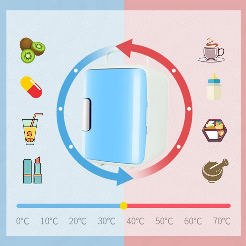 Портативный мини-холодильник на 4 л Многофункциональный компактный холодильник