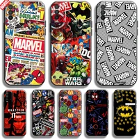 marvel avengers for xiaomi redmi 9t phone case redmi 9t back liquid silicon silicone cover black carcasa