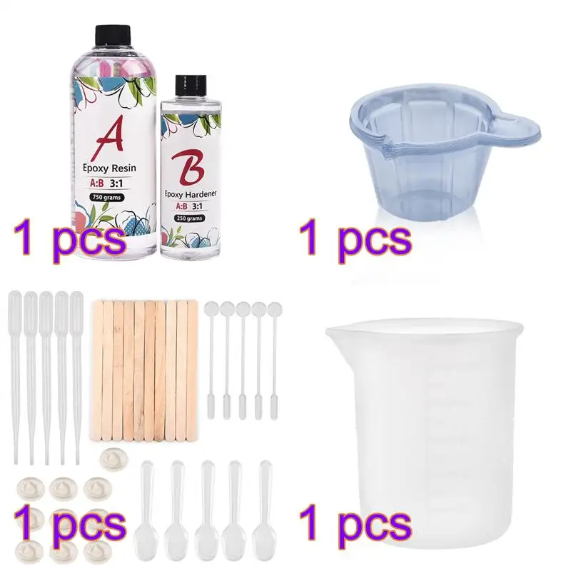 

Клей для эпоксидной смолы высокой четкости 3:1 AB, Прозрачный кристаллический клей, отвердитель, сделай сам, смола, аксессуары для изготовления ювелирных изделий