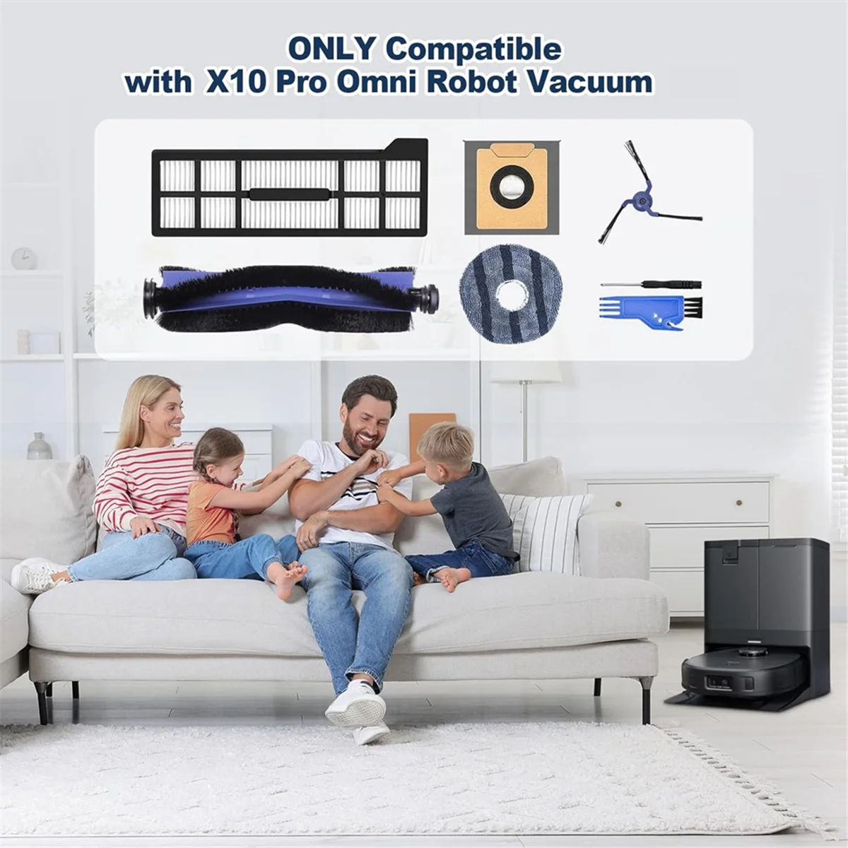 23 шт. сменные аксессуары для Eufy X10 Pro Omni детали пылесоса основная щетка тканевая