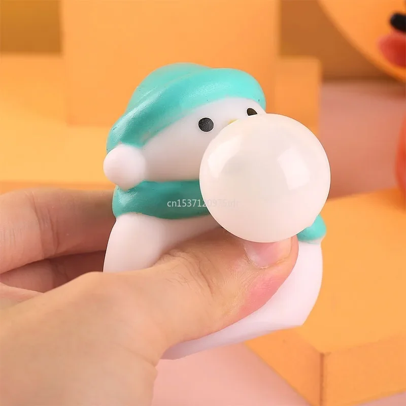 Новые рождественские экструзионные игрушки антистрессовые шарики Санта-Клаус