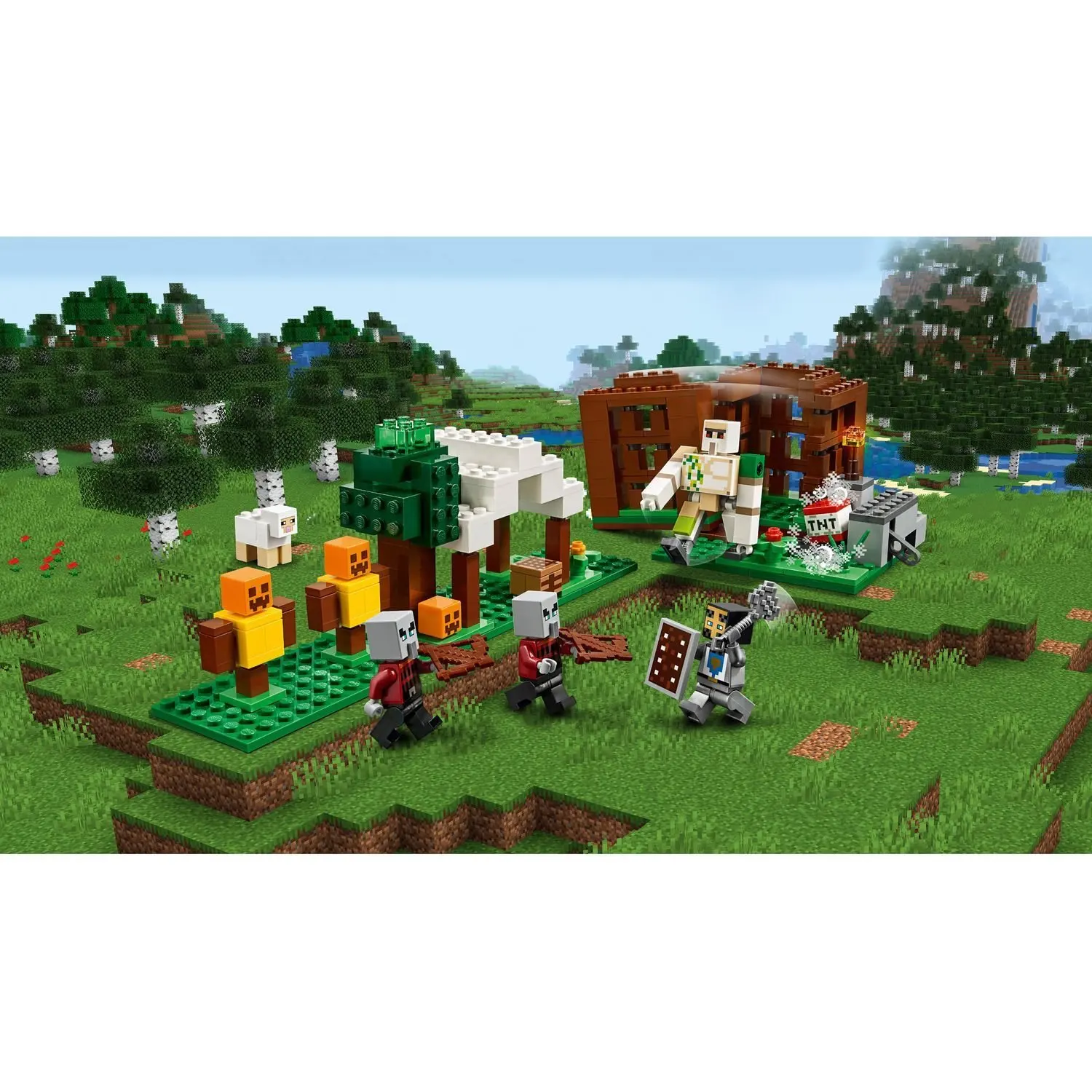 Конструктор LEGO Minecraft Аванпост разбойников | Игрушки и хобби