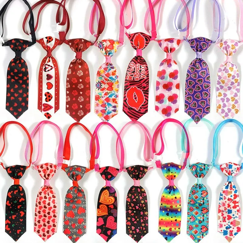 

50/100pcs Valentine's Day Pet Dog Accessories Small Dog Cat Puppy Bowties Necktie Dog Valentine's Day Bow Tie for Small Dogs