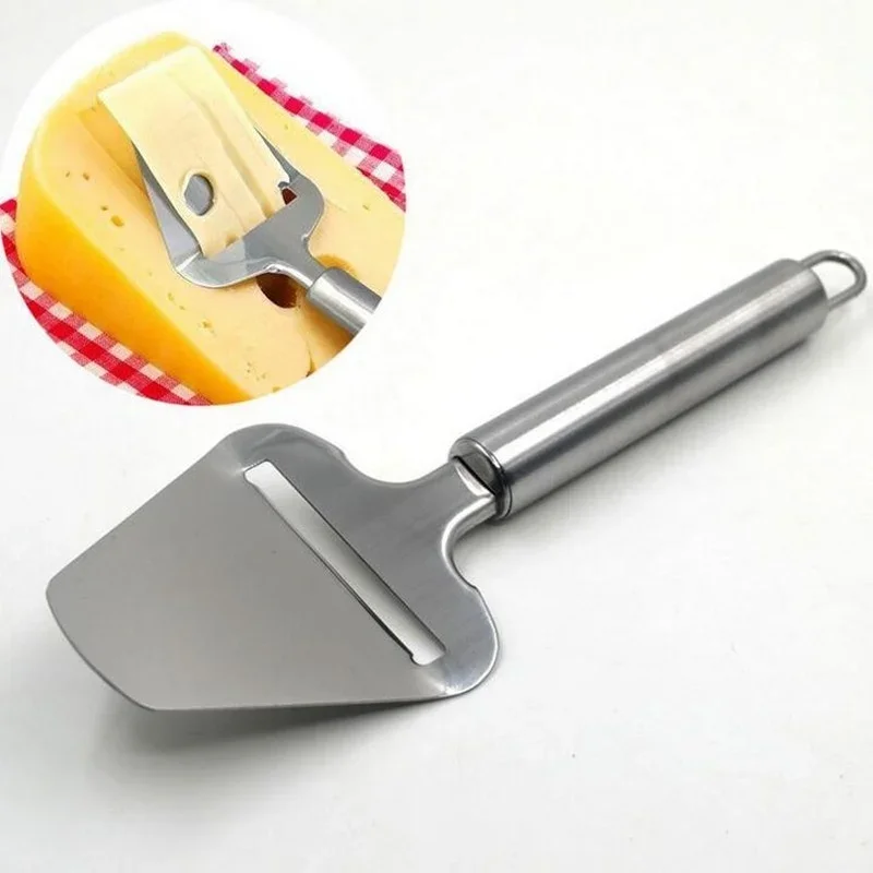

Слайсер для сыра из серебристой нержавеющей стали, резак для сливочного масла, режущий нож, кухонные инструменты для приготовления сыра