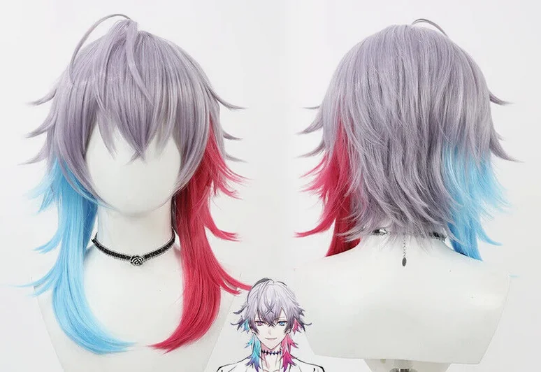 Anime Hololive YouTuber Gavis Bettel Cosplay Wig Heat Resistant Synthesis Hair