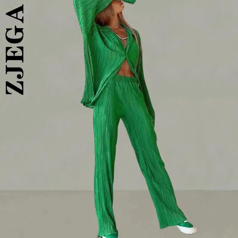 

Zjega Women Set New Slim Tops And Pants Casual Long Pants Womens Outfits Long Two Piece Set Chic Womens Tracksuit Set Female