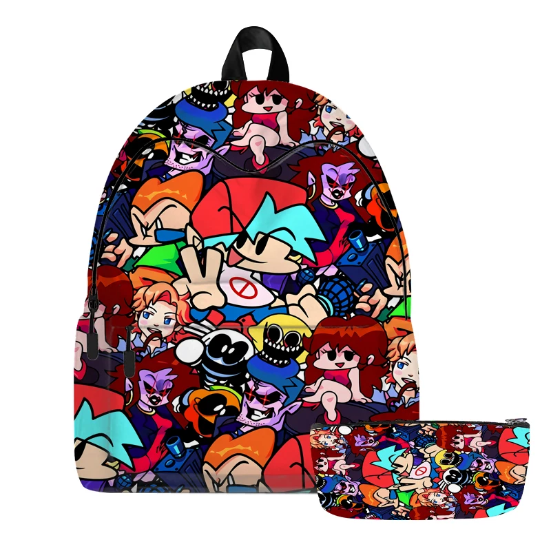 Рюкзак Funkin «пятница ночь», креативный школьный ранец с аниме-рисунком для косплея, дорожный женский рюкзак для девочек, сумка для ноутбука, ...