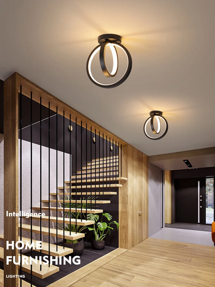 

LED Ceiling Lamp Home Foyer Entrance Aisle Corridor Porch Channel Modern Cold White Warm Surface Mounted Small Ceiling Lights