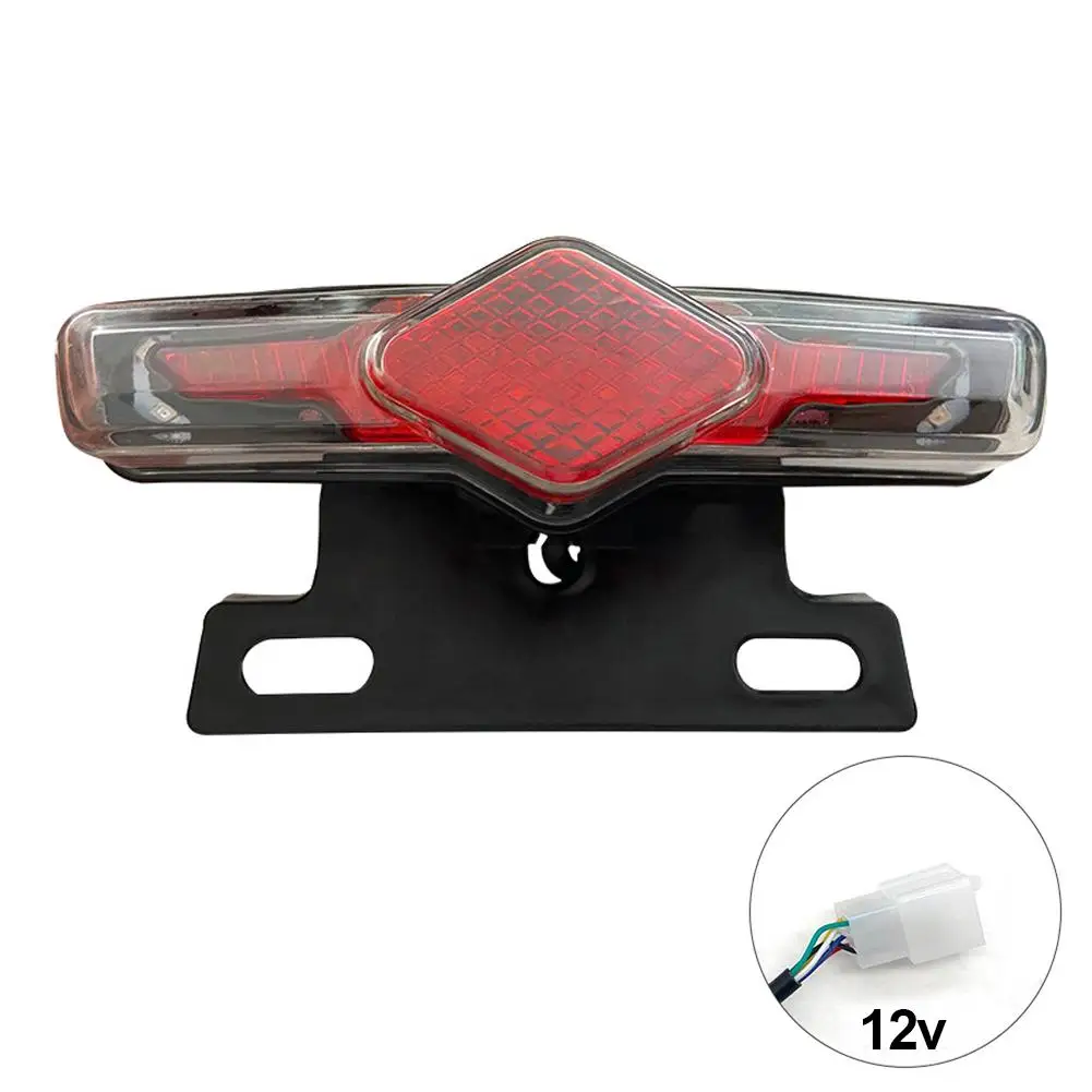 

1 PCS 3-in-1 Lithium Battery Bicycle Tail Light Rear Lamp Night Traffic Warning Light For Electric Bicycle Electric Scooter