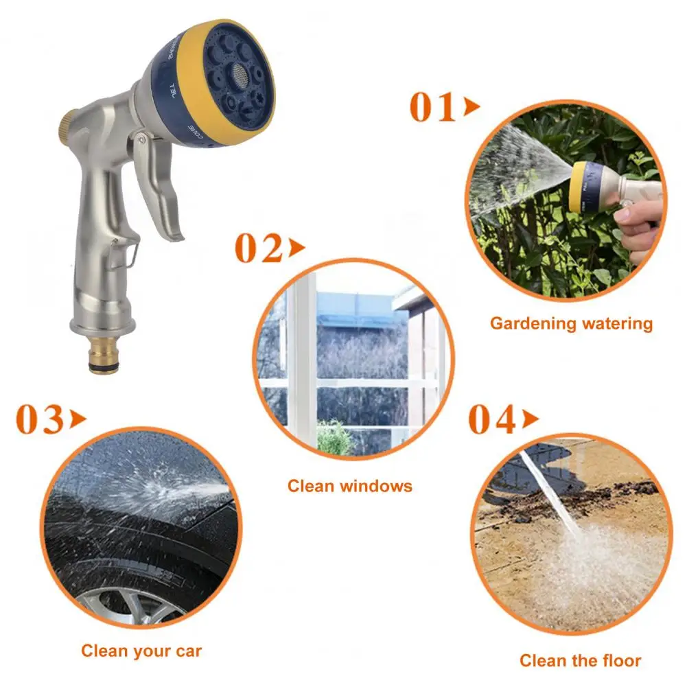 

Универсальная многофункциональная насадка для распыления воды, 8 моделей