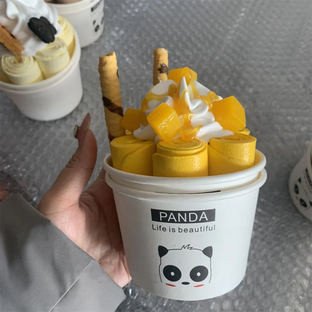 Рулоны йогурта мороженого 2023 супер множество вариантов пустая чашка имитация