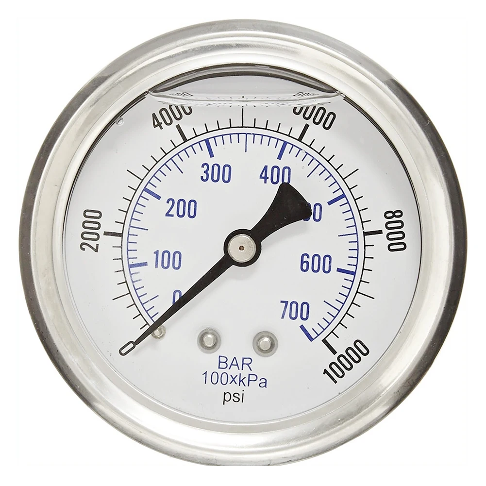 

Metal Pressure Gauge for High Pressure Washer M14x15 Thread 0 700 Bar 10000 Psi High quality Manufacturing Process