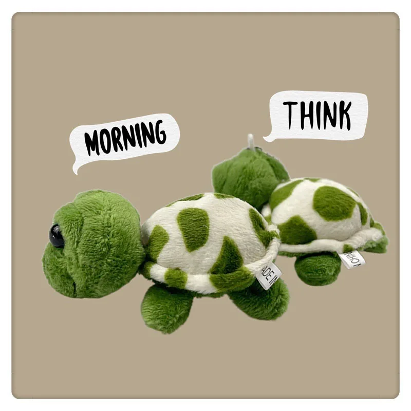 

7cm/10cm Cute Cartoon Mini Turtle Doll Keychain Pendant Girl Woman Bag Doll Plush Toy Key Ring Jewelry Small Gift