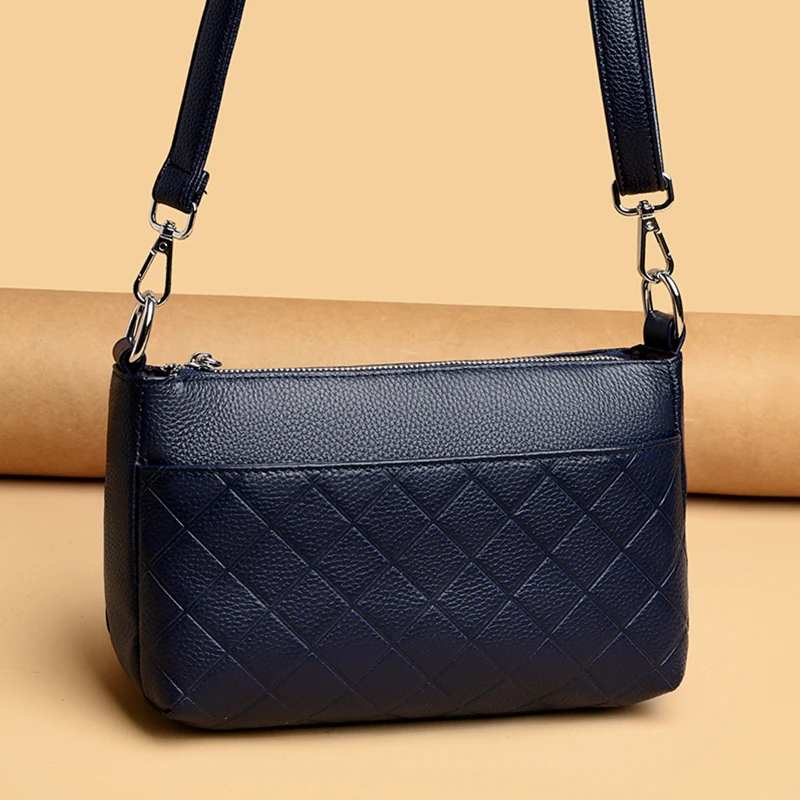 Новинка 2024 Высококачественная женская сумка на плечо из 100% мягкой воловьей кожи