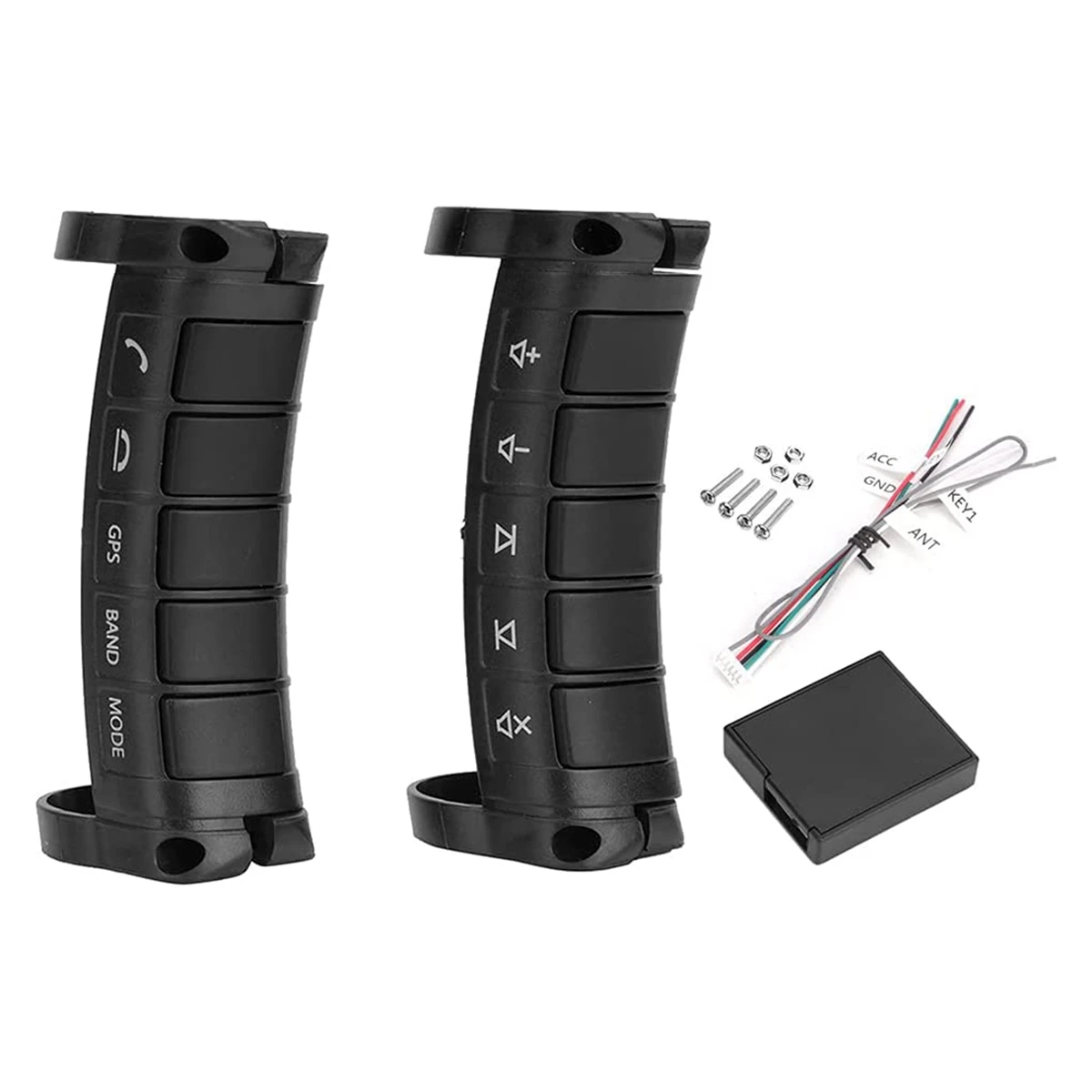 

Steering Wheel Controller Universal Car Steering Wheel Remote Control Wireless DVD Navigation Buttons