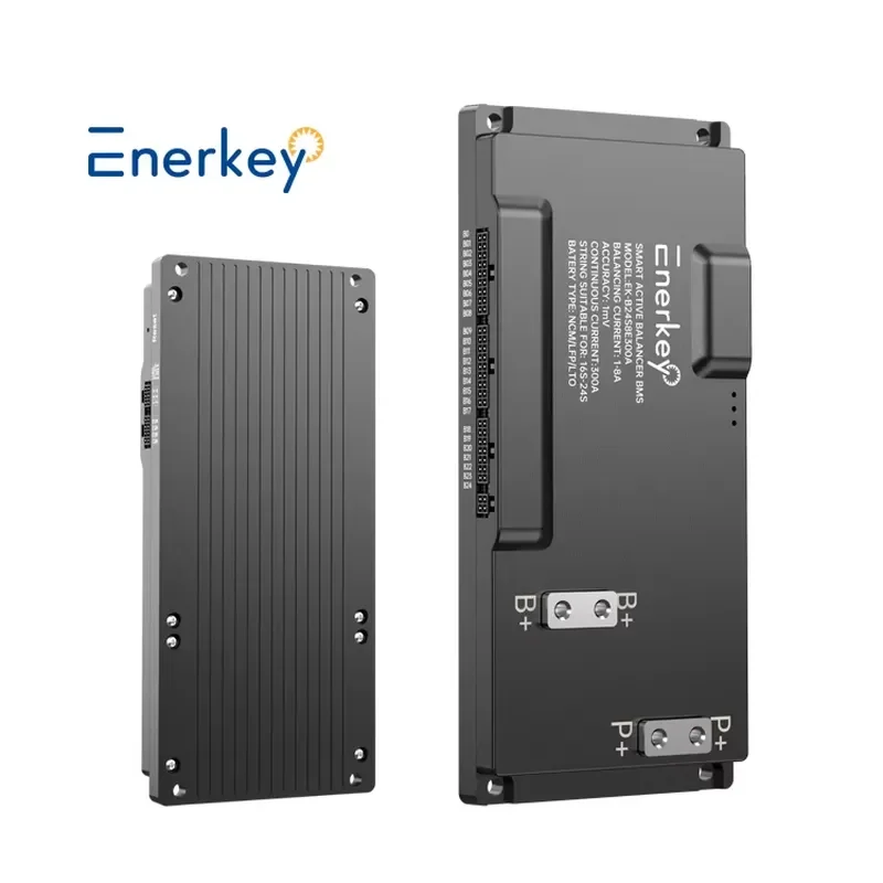 Фото Enerkey BMS 200A 250A 300A 16S-24S с активной балансировкой, ток балансировки 8А, постоянный ток 15А-300А для LiFePO4, Li-ion, LTO №1
