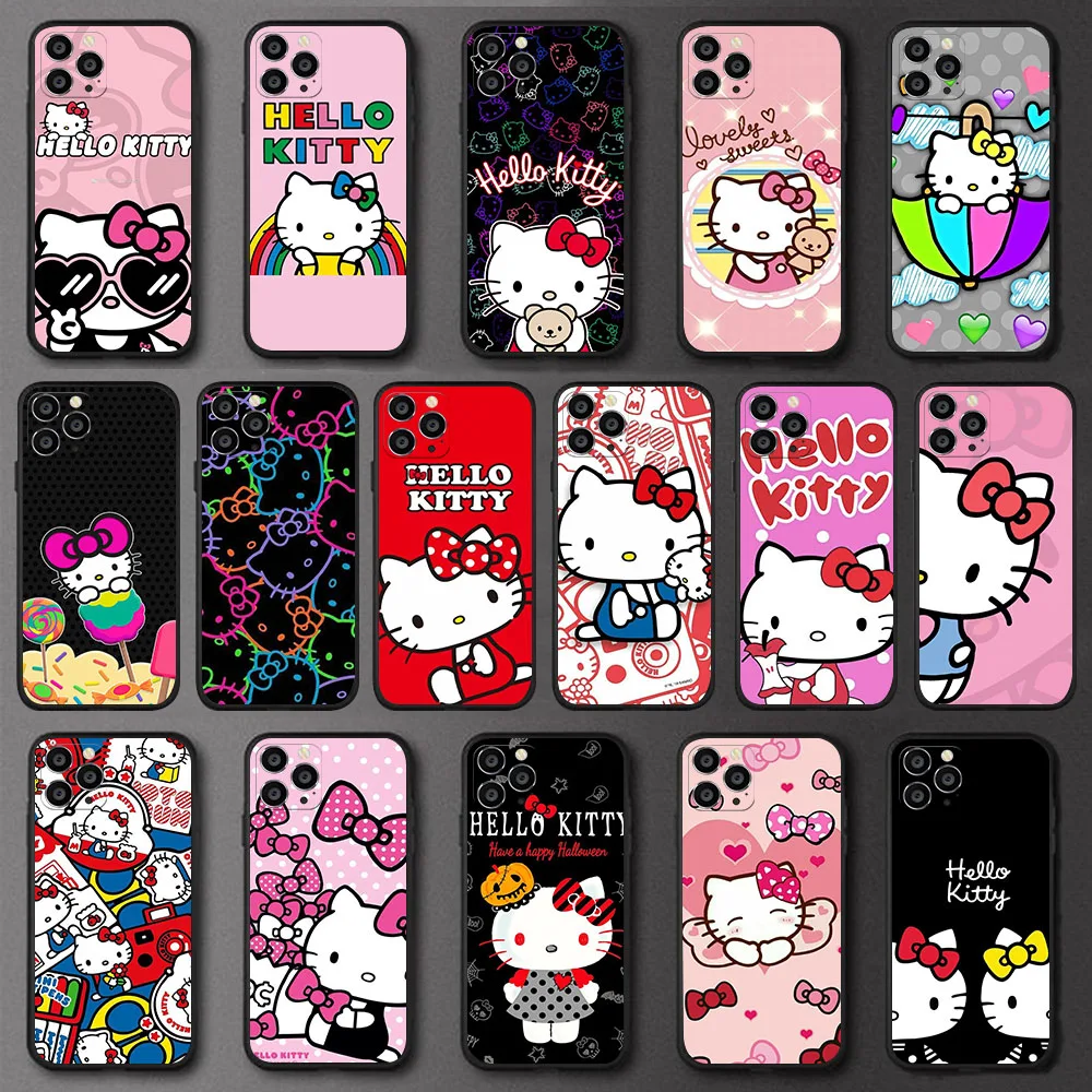 Силиконовый чехол Hello Kitty для Xiaomi Redmi Note 7 11 11S 12 13 Pro ...
