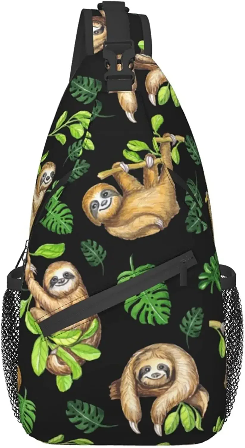 

Fashion Men Women Animals Sling Bag Crossbody Chest Daypack Lightweight Casual Backpack Shoulder Bag For Travel