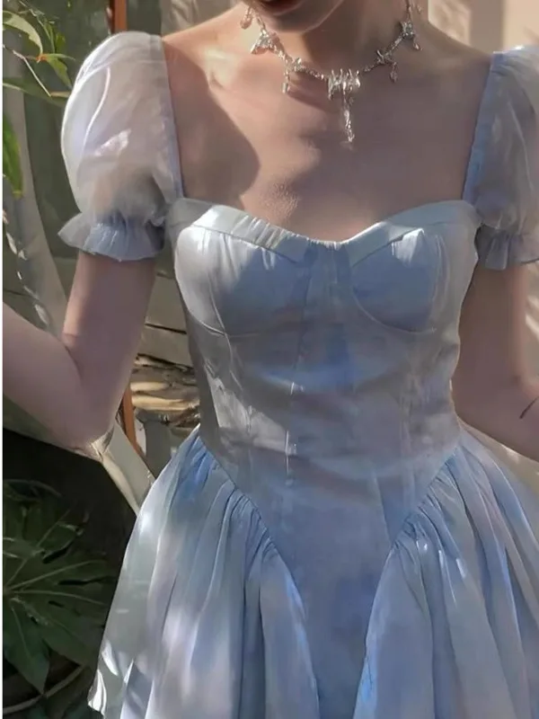 Платье принцессы с рукавами-фонариками маленькое Подарочное платье во