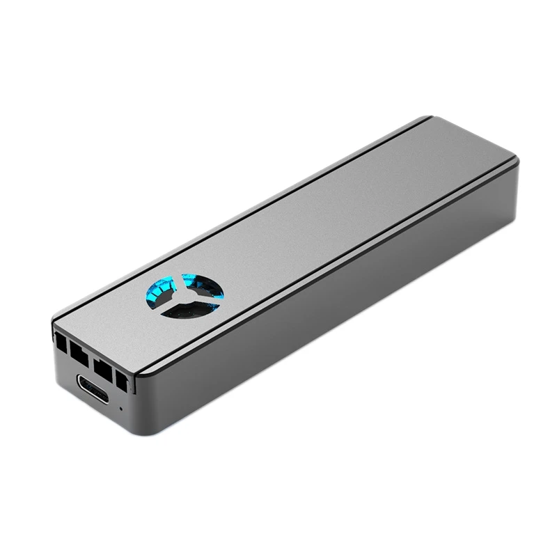 M.2 SSD Box NVME NGFF to USB3.1 Mobile Type-C with Fan and RGB Light for 2230 2242 2260 2280 |